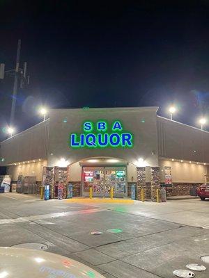 SBA LIQUOR's awesome new lighting makes a huge difference and helps keep the area safe.