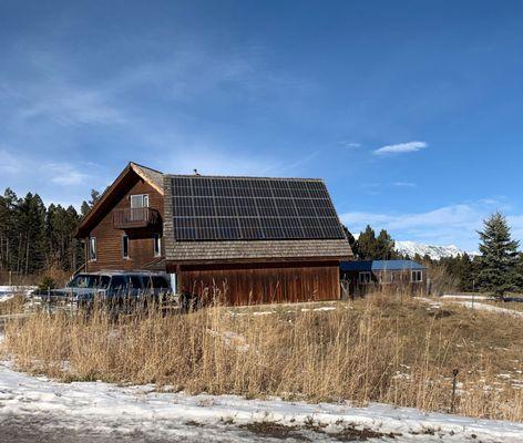 8kW residential solar array in Bozeman, MT