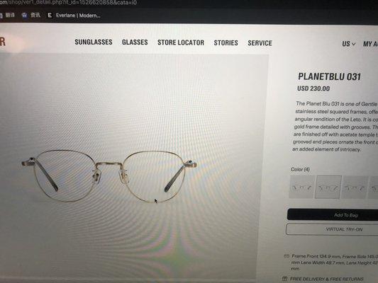 Glasses that we just bought online