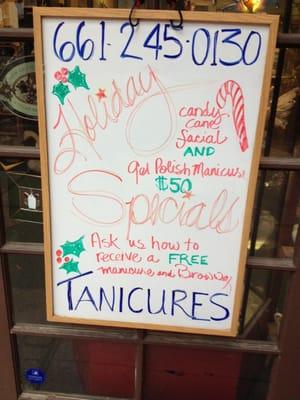 Special at Tanicures!