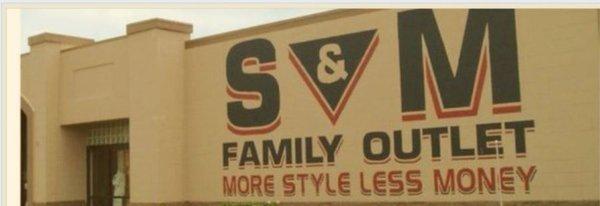 S&M Family Outlet has been in business for over 60 years in TX & LA. We have designer clothing, shoes, handbags, jewelry, home-goods & more!