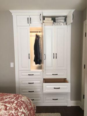 Master bedroom built-in closet