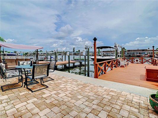 Enjoy cocktail on your dock - Boca Ciega Bay