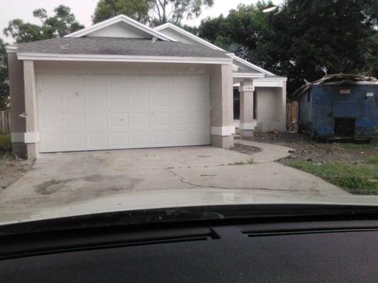 Garage door install