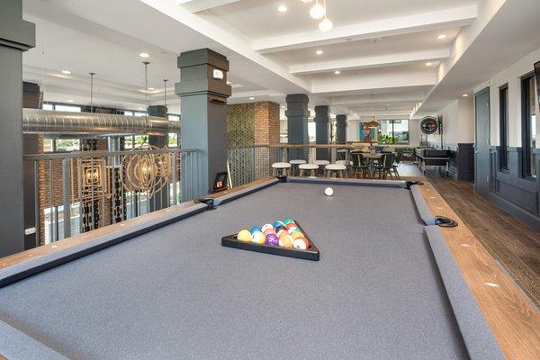 2 Pool tables in our Clubhouse