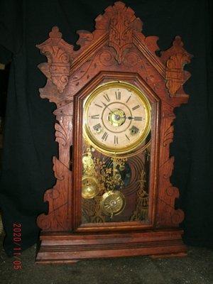 A mid 1800s kitchen clock. About $3 new...and banks gave them to customers who opened an account.