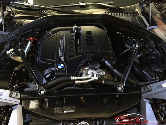 2012 BMW 750LI got Engine detail .. Every single piece looked new