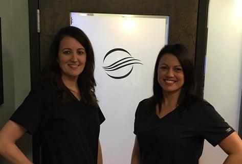 Our lovely Dental Hygienists Lori and Emily!