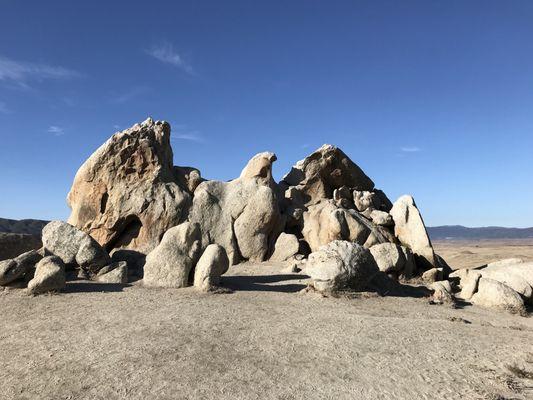 Eagle Rock. 3.3 miles south of the Warner Springs Cal Fire Station