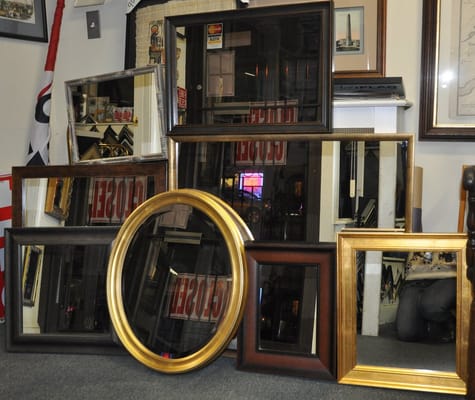 We make custom mirrors any size you want!  Any size, any style.  Flat or beveled mirrors  are our specialty.