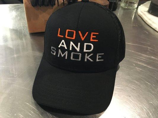 Love and Smoke Trucker Hats are in!