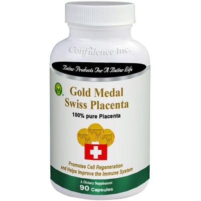 Gold Medal Swiss Placenta: supports normal cell regeneration and overall immune health.