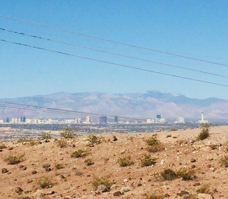 Overlook the Las Vegas city