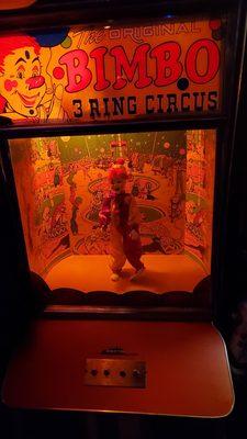 Some vintage circus clown game /show machine