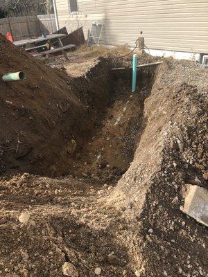 Sewage line replacement