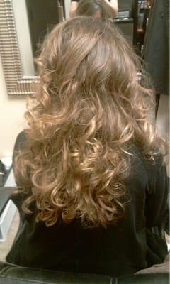 Back of my prom hair! Stayed curled and beautiful all day and night! :) thanks Kelly Sunderland