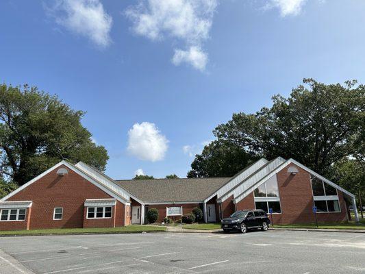 Catholic Charities building on the same lot as Church of the Ascension