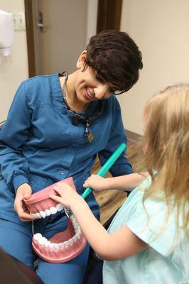 Patient education is a top priority for long-term oral health.