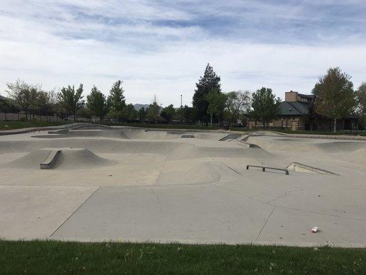 North side of the skate park