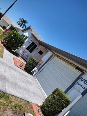 Mobile home siding Installation