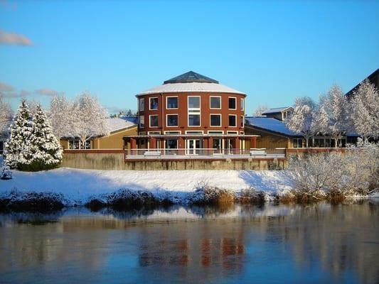 Duwamish River view of the Tukwila Community Center