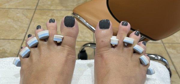 Beautiful Volcano pedicure!