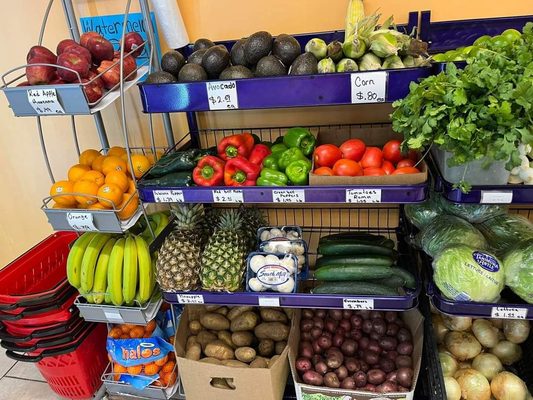 Fresh vegetables and fruit