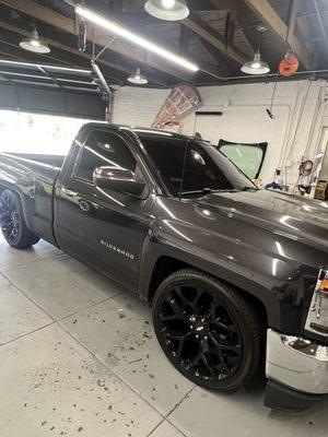 Silverado 5% all around with 5% window shield.