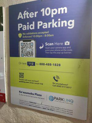 Parking information