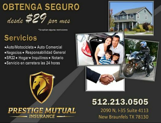 Servicios de Seguros.