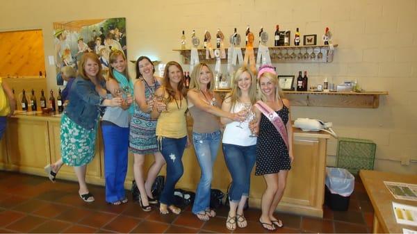 Bachelorette party tasting fun