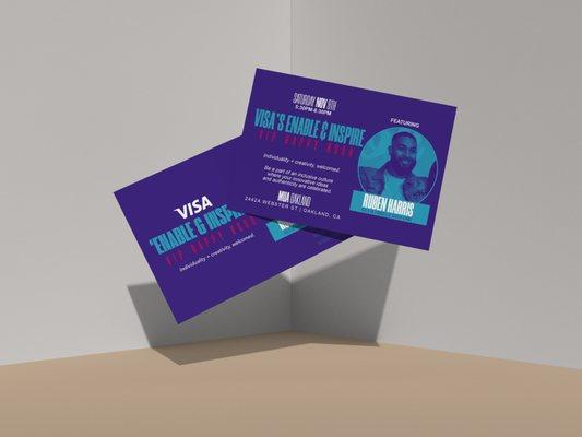 Flyer design for VISA