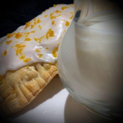 Homemade orange marmalade pop tart