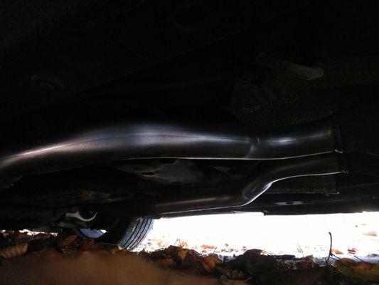 Dual Exhaust Mid Pipe installed by Low Cost Exhaust.