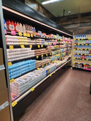 Egg and Vegan section