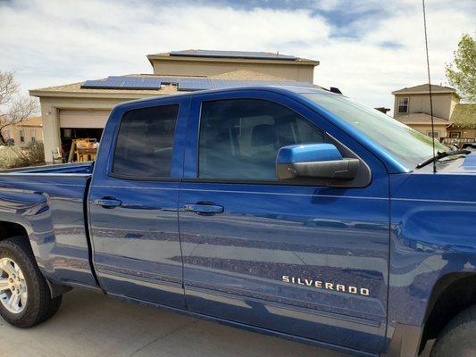 2017 Silverado tinted by Extasy Tinting & Accessories.