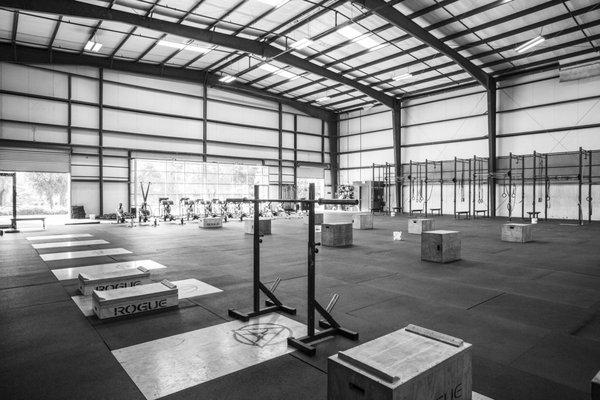 9,000 sq feet of indoor training space plus another 2,000 sq ft outside, it's by far the largest CrossFit in the area