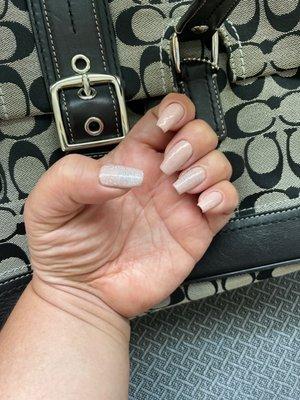 The simple yet classy beauty done on my real nails