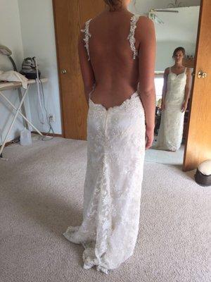 Custom wedding dress