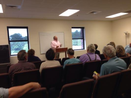 Wayne leading class prayer time!