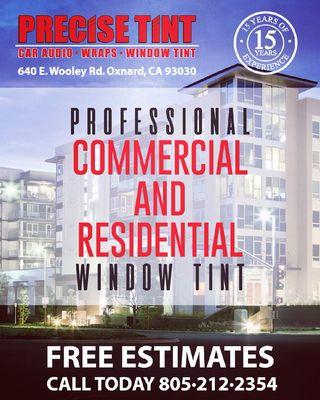 Windows tint commercial & residential