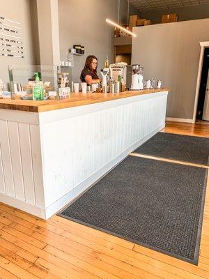 The nicest barista and such a cute coffee shop overall! Very modern aesthetic.