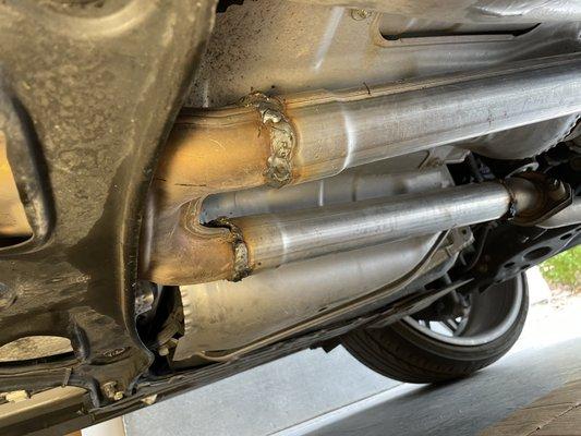 2017 Leaking exhaust  from welds