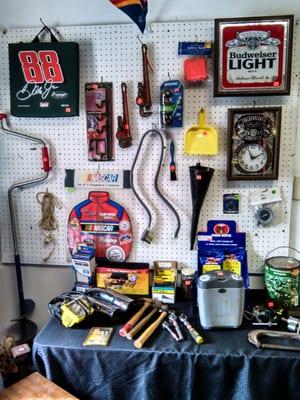 A large variety of tools. This booth is always changing.