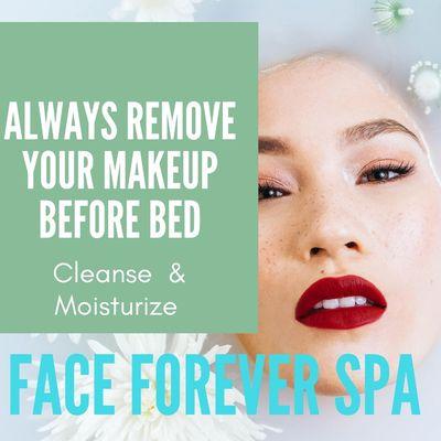 Always remove your makeup before going to bed...
Okay Spa consultation