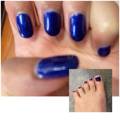 Shellac mani pedi