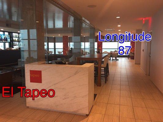 Longitude 87 shares a space with El Tapeo