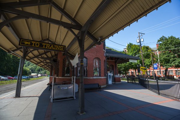 Exterior, viewed from Train Station