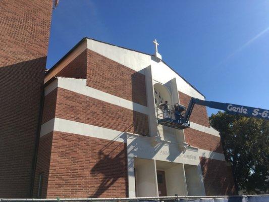 Church getting a beautiful clean look!