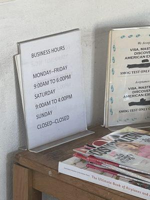 Business Hours